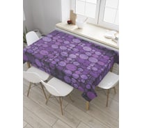 Прямоугольная скатерть JoyArty Горошек гранж из сатена tc_35070_120x145