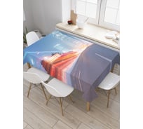 Прямоугольная скатерть JoyArty Город ночью из сатена tc_32566_120x145