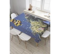 Прямоугольная скатерть JoyArty Жизнь среди кораллов из сатена tc_32278_120x145