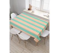 Прямоугольная скатерть JoyArty Диагональные черточки из сатена tc_28922_120x145