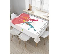 Прямоугольная скатерть JoyArty Полет влюбленных из сатена tc_91987_120x145