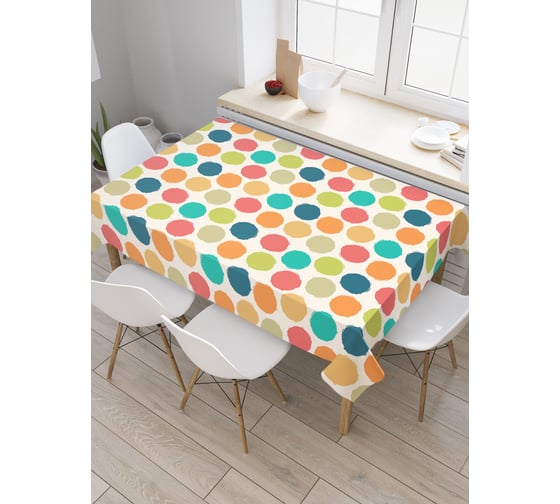 Прямоугольная скатерть JoyArty Воздушные шарики из сатена tc_30712_120x145 1