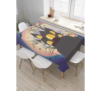 Прямоугольная скатерть JoyArty Дворец на холме из сатена tc_6004_120x145