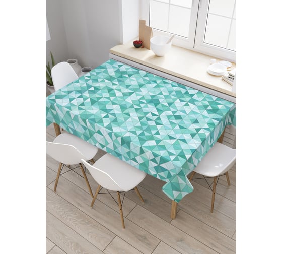 Прямоугольная скатерть JoyArty Геометрический орнамент из сатена tc_13266_120x145 1