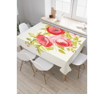 Прямоугольная скатерть JoyArty Стена из роз из сатена tc_29399_120x145