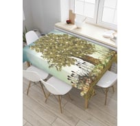 Прямоугольная скатерть JoyArty Грибная поляна из сатена tc_6974_120x145