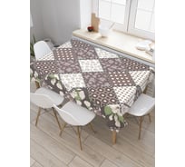 Прямоугольная скатерть JoyArty Различия на плитке из сатена tc_19429_120x145