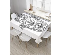 Прямоугольная скатерть JoyArty Защита и спокойствие из сатена tc_35426_120x145