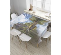 Прямоугольная скатерть JoyArty С видом на горы из сатена tc_36611_120x145