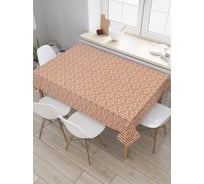 Прямоугольная скатерть JoyArty Иксообразные ромбы из сатена tc_30619_120x145