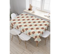 Прямоугольная скатерть JoyArty Геометрическая чешуя из сатена tc_28656_120x145