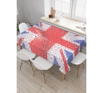 Прямоугольная скатерть JoyArty Дождливая Англия из сатена tc_2743_120x145