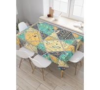 Прямоугольная скатерть JoyArty Геометрическая схема из сатена tc_29033_120x145
