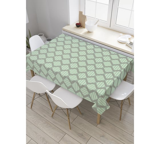 Прямоугольная скатерть JoyArty Полосатые зигзаги из сатена tc_28638_120x145 1