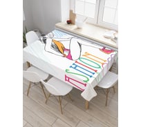 Прямоугольная скатерть JoyArty Модная женщина из сатена tc_21025_120x145