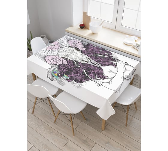 Прямоугольная скатерть JoyArty Природная сущность из сатена tc_21367_120x145 1