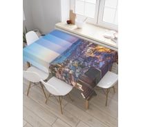 Прямоугольная скатерть JoyArty Смена дня и ночи из сатена tc_20844_120x145