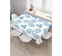 Прямоугольная скатерть JoyArty Спиральные узоры из сатена tc_18617_120x145