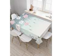 Прямоугольная скатерть JoyArty Птичьи клетки из сатена tc_3512_120x145