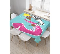 Прямоугольная скатерть JoyArty Настроение саксофониста из сатена tc_22063_120x145