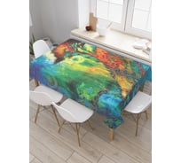 Прямоугольная скатерть JoyArty Скальное дерево из сатена tc_22437_120x145