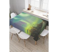 Прямоугольная скатерть JoyArty Северное сияние из сатена tc_29281_120x145