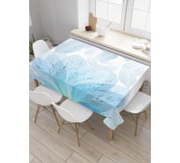 Прямоугольная скатерть JoyArty Прозрачные лепестки из сатена tc_29375_120x145