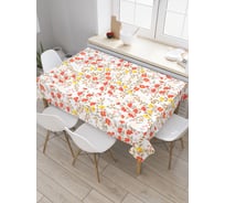 Прямоугольная скатерть JoyArty За цветочным миром из сатена tc_29053_120x145