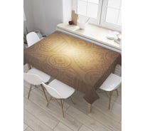 Прямоугольная скатерть JoyArty Солнечные лучи сквозь орнамент из сатена tc_33528_120x145