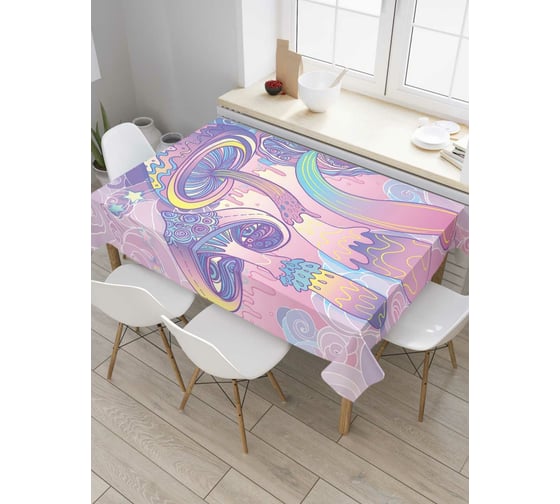 Прямоугольная скатерть JoyArty Волшебные грибы из сатена tc_78613_120x145 1