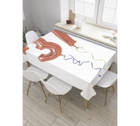 Прямоугольная скатерть JoyArty Гелевые цифры с ленточками из сатена tc_34282_120x145