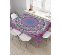 Прямоугольная скатерть JoyArty Солнечный диск из сатена tc_28332_120x145