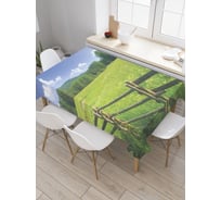 Прямоугольная скатерть JoyArty Простое ограждение из сатена tc_21632_120x145