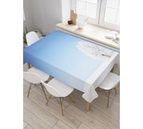 Прямоугольная скатерть JoyArty Заснеженное дерево из сатена tc_20089_120x145