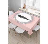 Прямоугольная скатерть JoyArty Секретный агент из сатена tc_23802_120x145