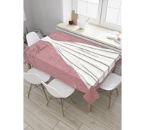 Прямоугольная скатерть JoyArty Девичник на плечиках из сатена tc_34504_120x145