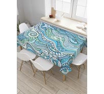 Прямоугольная скатерть JoyArty Морской узор из сатена tc_51710_120x145