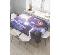 Прямоугольная скатерть JoyArty Прогулка в космосе из сатена tc_33513_120x145