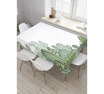 Прямоугольная скатерть JoyArty Кактусовая поляна из сатена tc_36168_120x145