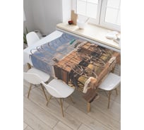 Прямоугольная скатерть JoyArty Старая арба из сатена tc_38272_120x145