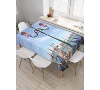 Прямоугольная скатерть JoyArty Гондолы Венеции из сатена tc_3420_120x145