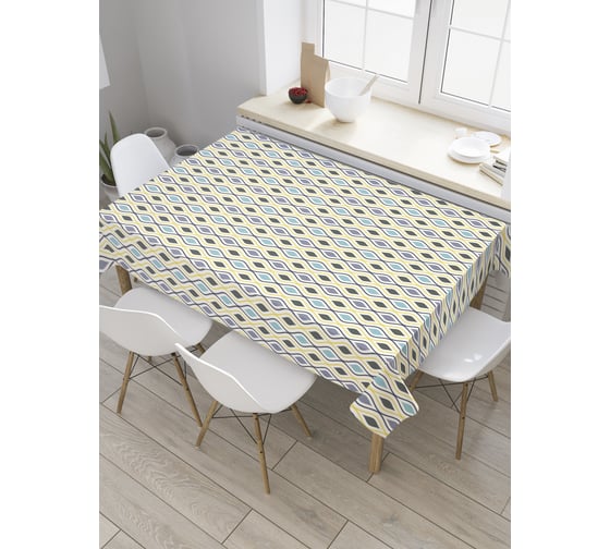 Прямоугольная скатерть JoyArty Волнистые лепестки из сатена tc_31802_120x145 1