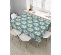 Прямоугольная скатерть JoyArty Геометрические шестеренки из сатена tc_36548_120x145