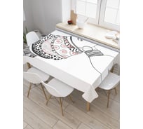 Прямоугольная скатерть JoyArty Стильная африканка из сатена tc_23267_120x145