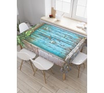 Прямоугольная скатерть JoyArty Запертая дверь из сатена tc_20184_120x145