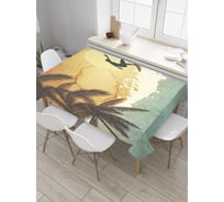 Прямоугольная скатерть JoyArty Серф на закате из сатена tc_32562_120x145