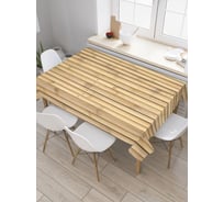 Прямоугольная скатерть JoyArty Прочный бамбук из сатена tc_4731_120x145