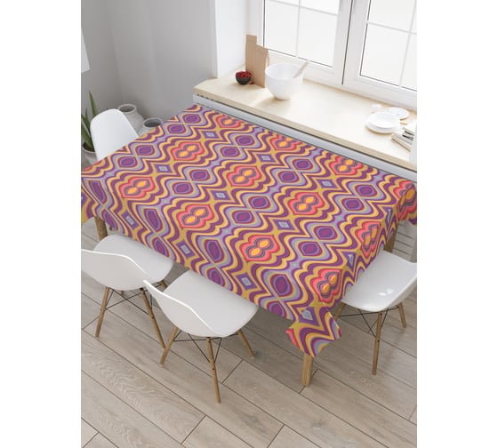 Прямоугольная скатерть JoyArty Геометрическая иллюзия из сатена tc_31728_120x145 1