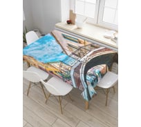 Прямоугольная скатерть JoyArty Путешествие в Венецию из сатена tc_765_120x145