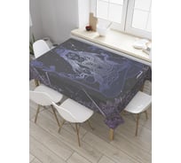 Прямоугольная скатерть JoyArty Силуэт женщины из сатена tc_33895_120x145